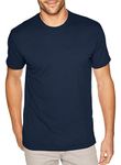 NEXT LEVEL APPAREL 6410 Mens Premium Fitted Sueded Crew Tee - Midnight Navy44; Large