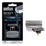 Braun 51S Series 5 Electric Shaver Replacement Foil and Cassette Cartridge - Silver .20 pounds