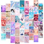 Kawaii Room Decor Aesthetic, 50pcs Kawaii Wall Decor for Anime Room Decor, Pink Kawaii Stuff, Kawaii Decor for Anime Bedroom Decor for Teen Girls, Kawaii Poster for Anime Wall Decor, Kawaii Stuff