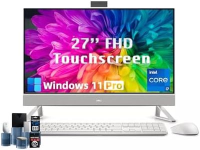 Dell 27 All-in-One Desktop Computer, 27" FHD IPS Touchscreen, Core 7 150U(Up to 5.5 GHz), Wireless KB & Mouse, NVIDIA GeForce MX570A GDDR6, Wi-Fi 6E, Windows 11 Pro (32GB RAM, 1TB SSD)