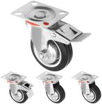 H&S 4 Castor Wheels Heavy Duty 75mm