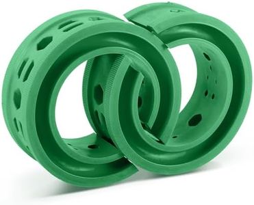 AICARS Shock Absorber Spring Rubber: Coil Spring Booster Cushion Car Bumper Buffer Power Cushion Green B+ Type- Pack of 2