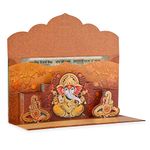 Fonsie Popup Ganesh ji design cash envelopes for gifting money on wedding gift, baby shower gift, shagun, family gatherings with name space pack of 10