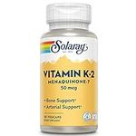 Solaray Vitamin K-2 Menaquinone-7, 50mcg, 30 Vegetarian Capsules