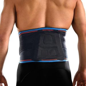 Thuasne Sport - Ceinture de Soutien Lombaire - Lombalgie, Entorse Discale/Lombaire, Mal de Dos - Baleines Dorsales et Abdominales - Indice de Maintien 4/5 - Dispositif Médical CE - M