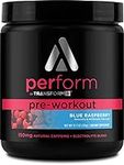 TransformHQ Pre-Workout 28 Servings - Perform - Gluten Free, Non-GMO (Blue Raspberry)