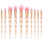 Makeup Brushes, Start Makers 10Pcs Gold Makeup Brush Set Foundation Powder Blush Blending Eyeshadow Brushes Sets