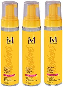 Motions Style and Create Versatile Foam Styling Lotion (3 Pack) - For Use on All Hair Types, Lightweight Formula, Contains Shea Butter, Argan Oil, Coconut Oil, 8.5 oz