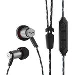 V-MODA Forza Metallo in-Ear Headphones with 3-Button Remote & Microphone - Apple Devices, Gunmetal Black