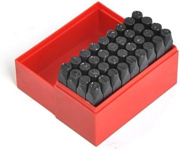 36pc 3/8" Steel Metal Punch Letter & Number Stamp Stamping Set with Plastic Case