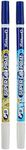 Pelikan Super-Pirat Royal Blue/Ink Eradicator Pen, Fine Tip on Pen, Broad Tip on Eradicator, 2 Pack (921734)