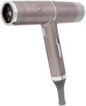 Zenten Salon Professional T-Shape New Concept Ultra Liteweight Hair Dryer Champagne with 2 nozzles and a diffusser Ideal Travel Hair Dryer