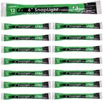Cyalume SnapLight Eco-Friendly Light Sticks, Green, 6" Long, 12 Hour Duration, Glow Sticks (15 Pack)