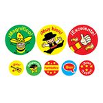 SuperStickers Spanish Praise Stickers - Bumper Pack of 1240 Stickers in Mixed Sizes. Perfect for Teachers.