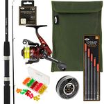 Complete Beginners Float Match Fishing Outfit Set Up Rod Reel & Tackle Bundle