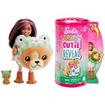 Barbie Cutie Reveal Chelsea Doll & Accessories, Animal Plush Costume & 6 Surprises Including Color Change, Puppy as Frog, HRK29