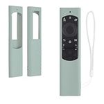 kwmobile Case Compatible with Samsung Smart TV TM2280e BN59-01385 / BN59-01386 / BN59-01391A Case - Soft Silicone Cover for Remote Control - Pastel Green