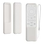kwmobile Case Compatible with Samsung BP59-00149B / BP59-00149A / TM2261S (M7 M8 Monitor) Case - Soft Silicone Cover for Remote Control - White