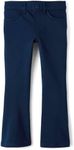 The Children's Place Girls' Uniform Ponte Flare Leg Pants, Tidal