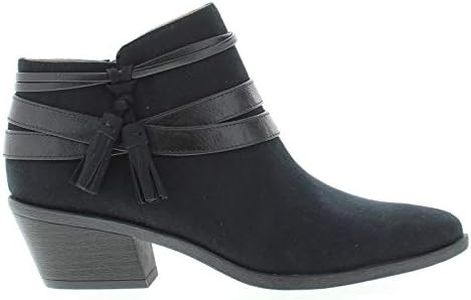 Lifestride Womens Paloma Ankle Bootie, Black, 7 Wide