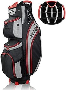 14 Way Golf Cart Bag for Push Bag Classy Design Full Length with Cooler, Rain Hood, Putter Well