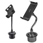 Cellet Tablet & Phone Holder for Car, iPad Truck Cup Holder Mount Compatible for iPad Pro Air Mini iPhone 14 Pro Max Plus 13 12 11 Samsung Z Fold Z Flip Tablet G Pad Kindle Fire HD 8 10