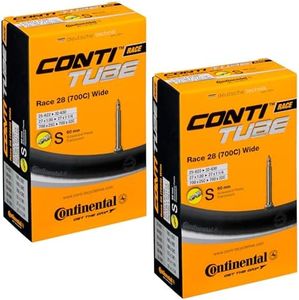 Continental Race 28 700 x 25-32c Bike Inner Tubes with Presta 60mm Valve (Pair)