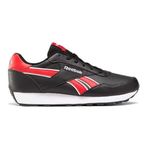 Reebok Unisex Rewind Run Shoes, Black/Vector Red/White, 9 UK