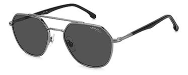 Carrera Unisex Non-Polarized UV protected Grey Lens Glass Metal Hexagonal Sunglasses 205789