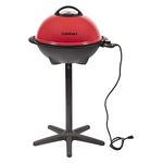 Cuisinart Indoor/Outdoor Electric Grill, 2-in-1 Portable BBQ with Non-Stick Cooking Surface, Adjustable Heat, Stand/Tabletop Options for Cookouts, Barbecues and Small Spaces (CEG-115C)