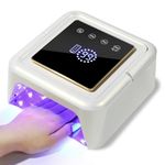 YOKEFELLOW Cordless Nail Lamp - UV LED Nail Dryer Light for Gel Nails Lamp with 4 Timers 72W LED Nail Light Fast Curing Lamp for Gel Polish