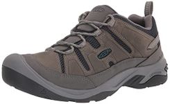 KEEN Men’s Circadia Vent Low Height Breathable Hiking Shoes, Steel Grey/Legion Blue, 9 Medium US