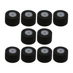 BQLZR 10x6.2x1.5mm Black Audio Belt Pulley for Tape Recorder Cassette Decks Pack of 10