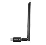 USB WiFi Adapter 1300 Mbps Realtek RTL8812BU 5dBi Antenna AC1300 Dual Band 5.8GHz 2.4GHz WiFi Dongle 802.11 a b g n ac For Laptop Desktop PC USB 3.0 Network Adapter Support Windows 10/8/7 Mac