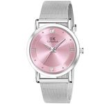 IIK COLLECTION Watches for Women Round Dial |Analogue Quartz Movemnet Ladies Watch|Long Battery Life|Stainless Steel Bracelet Chain Strap|Double Lock Clasp Safety Watches for Girls…