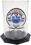 OnDisplay Deluxe UV-Protected Hockey Puck Display Case - Round Black Base