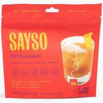 SAYSO Old Fashioned Original Craft Cocktail Tea Bag | Under 1 Min (With Bitters & Orange) | Steep in Whiskey & Cold Water |Organic, Certified Gluten-free & Non-GMO| (<4G Sugar, 15 Calories), 8 count