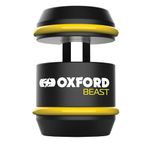 Oxford Beast Lock Padlock. Motorcycle Diamond Sold Secure. LK120, Black