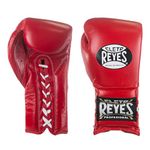 CLETO REYES Traditional Professional Boxing Gloves with Laces for Training, Sparring and Heavy Punching Bags for Men and Women, MMA, Kickboxing, Muay Thai, 16oz, Classic Red