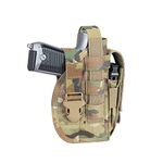 EXCELLENT ELITE SPANKER Tactical Adjustable Molle Pistol Holster Universal Pistol Holster Glock Holster for M1911 G17 G18 G19 G26 G34 XD-45acp CZ P-10C (MCP)