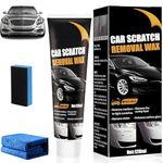 Car Scratch Remover, Scratch Removal Wax, 2026 New Car Paint Scratches Repair, Scratching Remover Kit for Cars, 120 ml Cars Repair Kit with Sponge & Cloth, For Repair Paint Scratches, Marks, Abrasion