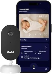 Owlet Dream Sight™ – Smart HD Babyphone mit 2K-Kamera, Nachtsicht, Weinen-/Bewegungs-/Geräuscherkennung, Temperatur- & Luftfeuchtigkeitsüberwachung, sichere WLAN-Verbindung, 2-Wege-Audio, Dream Sock®