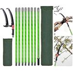 Shaledig Pole Saws for Tree Trimming, 27Feet Tree Trimmers Long Handle with Double Hook Saw, Durable and Safe Tree Pruner Cutter Tree Trimmer Pruning Saw, Sharp Tree Pruner with Extendable Pole