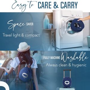 BCOZZY Large Travel Neck Pillow – Navy Support Cushion