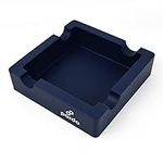 Cigar Ashtrays for Outdoors from Pardo - Silicone Ashtray for Large Ring Gauge Cigars with Built-in 4X Cigar Holder - Unbreakable Cigar Ashtrays for Patio - Blue