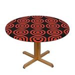 JCAKES Design Target Round Tablecloth,Festive Table Decoration Tablecloth, Add A Warm And Romantic Holiday Vibe To Your Table.For Dinning Room Kitchen Picnic Party