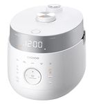 CUCKOO CRP-LHTR1009F | rice cooker 10 Cup (Uncooked) Twin Pressure Induction Heating Cooker | 16 Menu Options: High/Non-Pressure Steam & More, Stainless Steel Inner Pot, Made in Korea | White