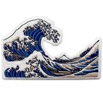 Great Wave Off Kanagawa Patch Embroidered Biker Applique Iron On Sew On Emblem