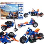 Avishkaar MEX Build-a-Bike, 4-in-1 DIY Bike and Car Kit, with Motor and Brain, Toys for Kids Aged 8-12, Building & Construction Set with 150+ Parts Robotics Kit, Made in India, Multicolor