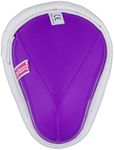 opttiuuq FrontFoot Purple Cricket Abdo Box. Multi-Sport Traditional Abdominal Guard With Padded edges. Purple White. Size Juniors (Youth, Pack of 1)